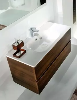 Тумба с раковиной Armadi Art Vallessi 100 838-100-W темный дуб