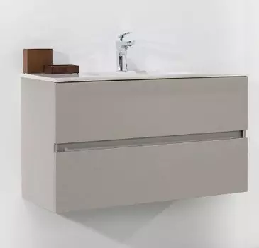 Тумба с раковиной Armadi Art Vallessi 80 кашемир матовая Soft touch