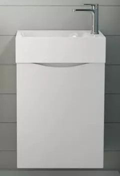 Тумба с раковиной Art&Max Liberty-500-1D-SO-BL-R Bianco Lucido, подвесная