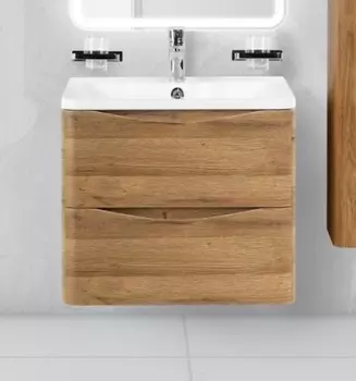 Тумба с раковиной Belbagno Acqua 600-2C-SO-RR Rovere Rustico