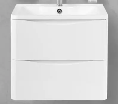 Тумба с раковиной Belbagno Acqua 600-2C-SO-BL Bianco Lucido