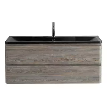 Тумба с раковиной BelBagno Albano 120 подвесная, Pino Scania (раковина BelBagno BB1200/455-LV-ART-ALR-NERO)