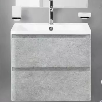 Тумба с раковиной BelBagno Albano-600-2C-SO-CVG Cemento Verona Grigio
