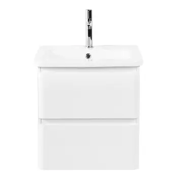 Тумба с раковиной BelBagno Albano-Cer 50 подвесная, Bianco Lucido