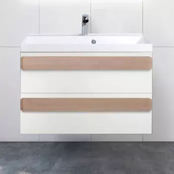 Тумба с раковиной BelBagno Aurora 80 bianco lucido