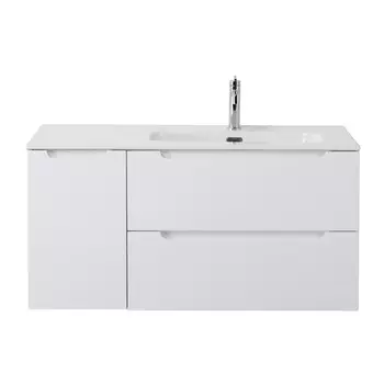 Тумба с раковиной Belbagno Etna 100 R подвесная, Bianco Lucido