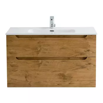 Тумба с раковиной BelBagno Etna H-60 90 подвесная, 2 ящика, Rovere Nature