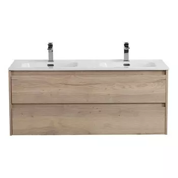 Тумба с раковиной Belbagno Kraft 120 подвесная, Rovere Galifax Bianco