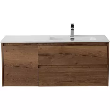 Тумба с раковиной Belbagno Kraft 120 R подвесная, Rovere Tabacco