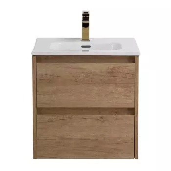 Тумба с раковиной Belbagno Kraft 50 подвесная, Rovere Nebrasca Nature