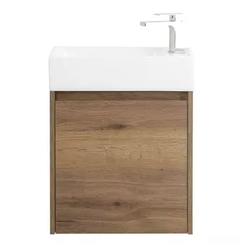 Тумба с раковиной Belbagno Kraft Mini 50 L подвесная, Rovere Tabacco