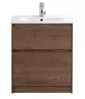 Тумба с раковиной BelBagno Kraft напольная 60 см Rovere Tabacco (керамическая раковина BB1923-600)