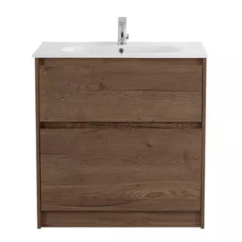 Тумба с раковиной BelBagno Kraft напольная 100 см Rovere Tabacco (керамическая раковина LOV-1000-LVB)