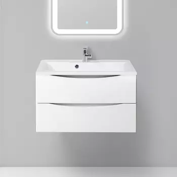 Тумба с раковиной BelBagno Marino 80 bianco lucido