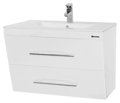 Тумба с раковиной Bellezza Берта 75 подвесная, белая