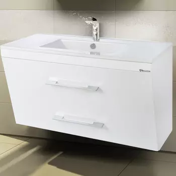 Тумба с раковиной Bellezza Берта подвесная 100 белая