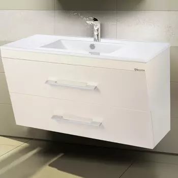 Тумба с раковиной Bellezza Берта подвесная 100 бежевая