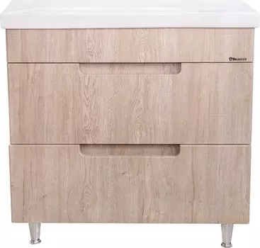 Тумба с раковиной Bellezza Грейс 90 напольная светлый дуб