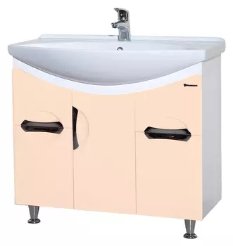 Тумба с раковиной Bellezza Лагуна 85 бежевая с раковиной Стиль