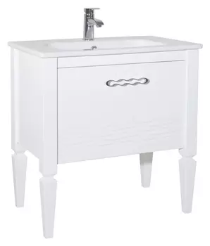 Тумба с раковиной Bellezza Мираж 80 белая