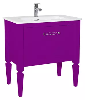 Тумба с раковиной Bellezza Мираж 80 фиолетовая