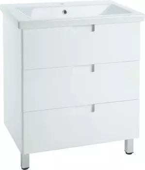 Тумба с раковиной Bellezza Пегас 70 напольная, белая