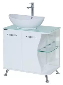 Тумба с раковиной Bellezza Рио 70 L белая