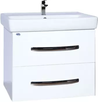 Тумба с раковиной Bellezza Рокко 60 с 2 ящиками подвесная белая