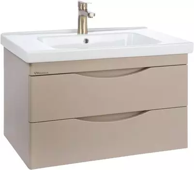 Тумба с раковиной Bellezza Санриса 100 подвесная, капучино