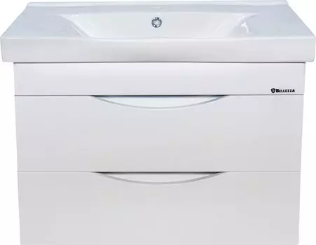 Тумба с раковиной Bellezza Санриса 80 подвесная, белая