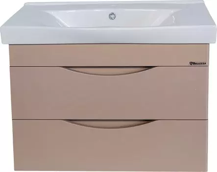 Тумба с раковиной Bellezza Санриса 80 подвесная, капучино
