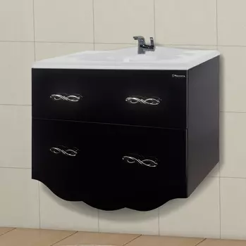 Тумба с раковиной Bellezza Версаль 100 черная