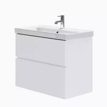 Тумба с раковиной Bellezza Жаклин 80 подвесная, белый