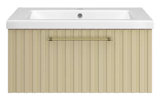 Тумба с раковиной Brevita Alicante 80 подвесная, капучино