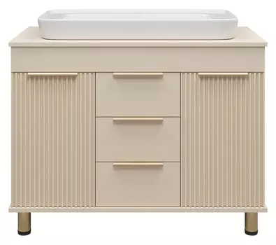 Тумба с раковиной Brevita Enfida 100 напольная бежевая