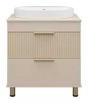 Тумба с раковиной Brevita Enfida 70 напольная, бежевая