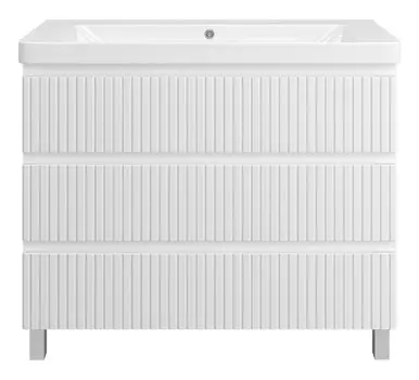 Тумба с раковиной Brevita Victory 105 напольная, белая