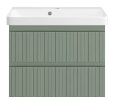 Тумба с раковиной Brevita Victory 70 подвесная, зеленый