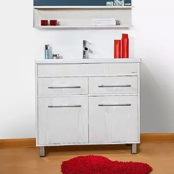 Тумба с раковиной Бриклаер Чили 90 светлая лиственница (Адриана)