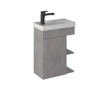 Тумба с раковиной Briz Чикаго 45 подвесная, светло-серая