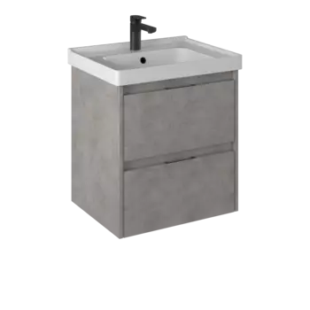 Тумба с раковиной Briz Чикаго 60 подвесная, светло-серая