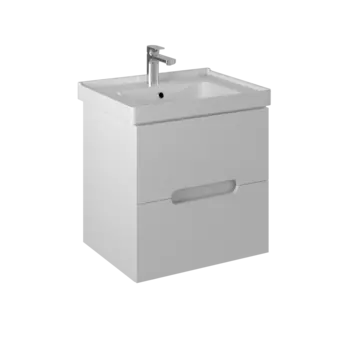 Тумба с раковиной Briz Пола 60 подвесная, белая глянцевая