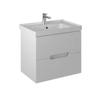 Тумба с раковиной Briz Пола 70 подвесная, белая глянцевая