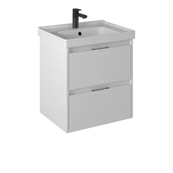 Тумба с раковиной Briz Вена 60 подвесная, белая глянцевая