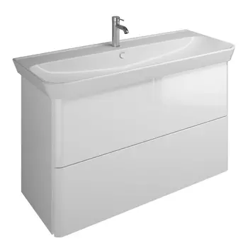 Тумба с раковиной Burgbad Iveo 120 белая глянцевая