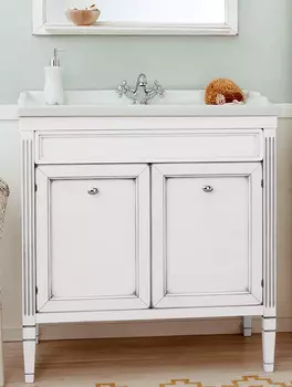Тумба с раковиной Caprigo Альбион 80 BIANCO Light Vintage