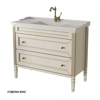 Тумба с раковиной Caprigo Albion Promo 100 с ящиками bianco antico