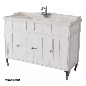 Тумба с раковиной Caprigo Borgo 120 с дверками белый