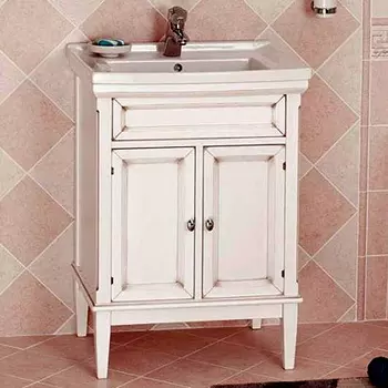 Тумба с раковиной Caprigo Джардин 60 BIANCO Light vintage