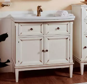 Тумба с раковиной Caprigo Джардин 90 BIANCO Light vintage